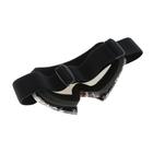 Очки-маска для езды на мототехнике, стекло сине-фиолетовый хамелеон, черно-красные, ОМ-25 - Фото 4