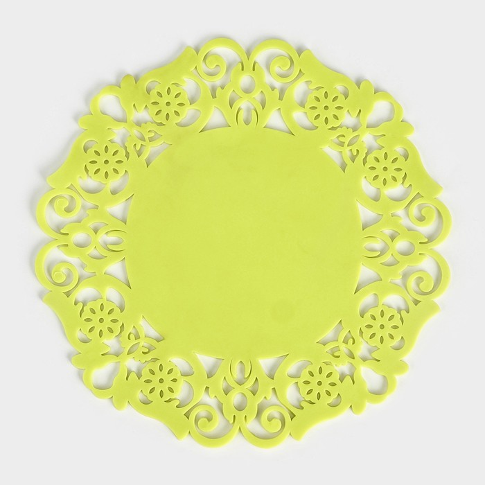 Подставка под горячее «Чаепитие», силикон, 19 см, МИКС - Фото 1