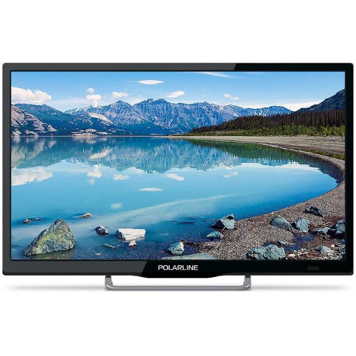 Телевизор PolarLine 24PL51TC-SM, 24", 1366х768, DVB-T2/C, 2xHDMI, 1xUSB, SmartTV, чёрный - Фото 1