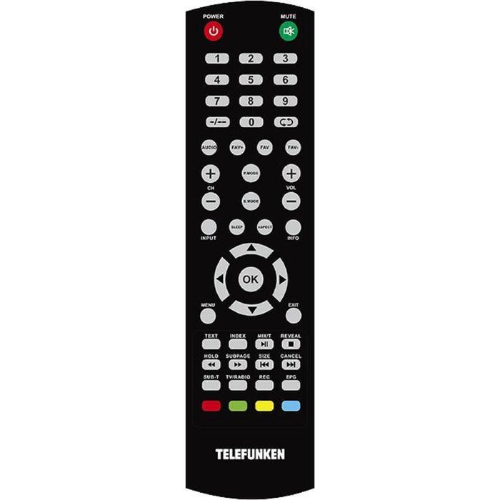 Телевизор Telefunken TF-LED32S72T2, 31,5", 1366х768, DVB-T2, 3xHDMI, 1xUSB, чёрный - фото 51320622