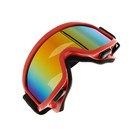 Очки-маска для езды на мототехнике, стекло хамелеон, цвет оранжевый - Фото 2
