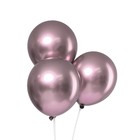 Воздушные шары латексные 12" «Хром», 50 шт., сиреневые - Фото 2