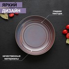 Салатник фарфоровый Magistro Garland, 1250 мл, d=23 см, цвет синий - Фото 3