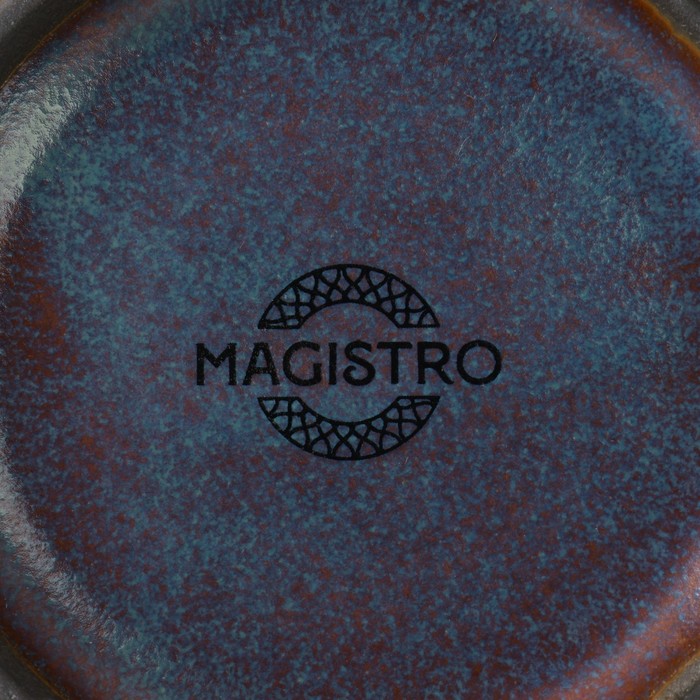 Миска фарфоровая Magistro Garland, 230 мл, d=12 см, цвет синий - фото 1908734872