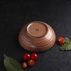 Салатник фарфоровый Magistro Garland, 500 мл, d=16 см, цвет коричневый - Фото 5