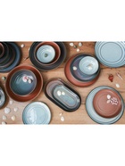 Салатник Magistro Garland, 500 мл, d=16 см, фарфор, синий, коричневый - Фото 6