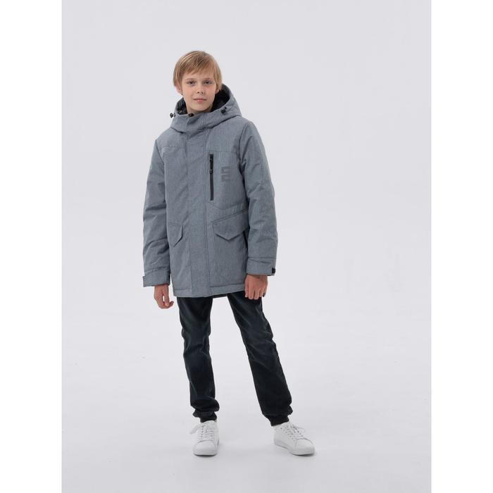 Куртка для мальчика, рост 140 см, цвет серый