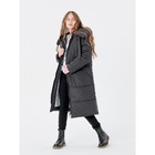 Пальто для девочки, рост 134 см, цвет чёрный - Фото 8