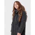 Пальто для девочки, рост 134 см, цвет чёрный - Фото 9