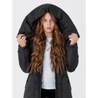 Пальто для девочки, рост 134 см, цвет чёрный - Фото 10