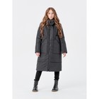 Пальто для девочки, рост 140 см, цвет чёрный - фото 109857427