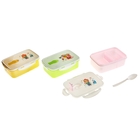 Контейнер детский «Мишутка», 1 л, с ложкой, цвета МИКС - Фото 1