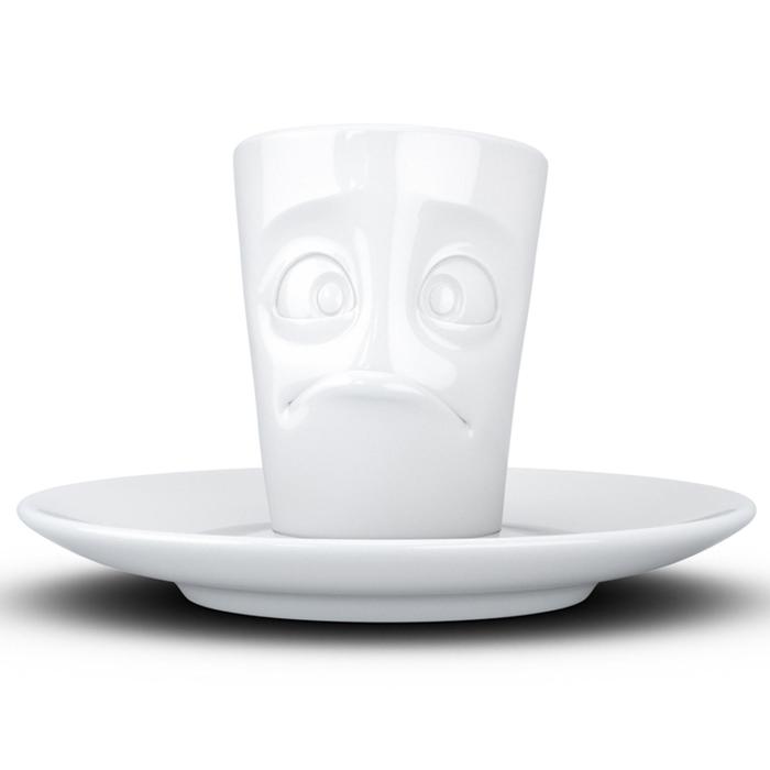 Кофейная чашка с блюдцем Tassen Buffled, 80 мл, цвет белый - Фото 1