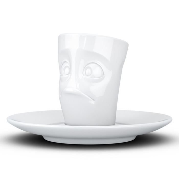 Кофейная чашка с блюдцем Tassen Buffled, 80 мл, цвет белый - фото 1908734926