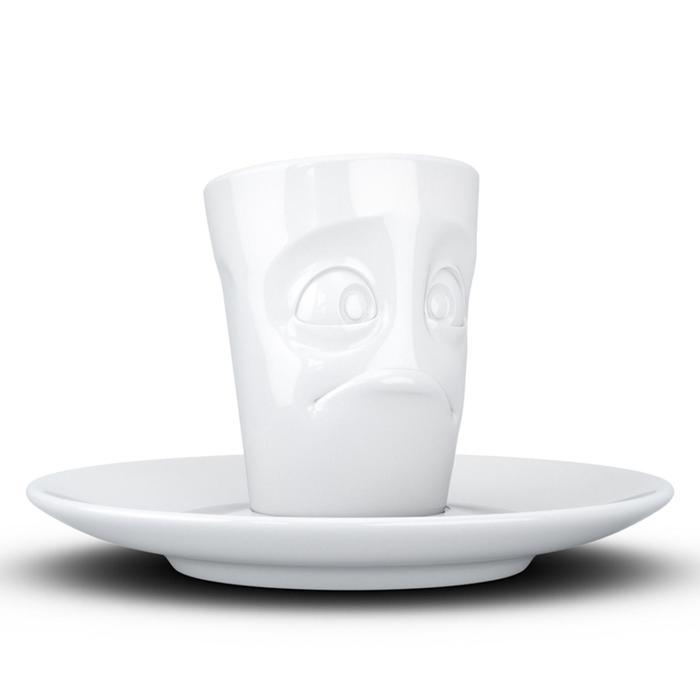Кофейная чашка с блюдцем Tassen Buffled, 80 мл, цвет белый - фото 1908734928