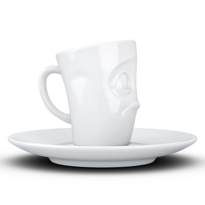 Кофейная чашка с блюдцем Tassen Buffled, 80 мл, цвет белый - фото 1908734929