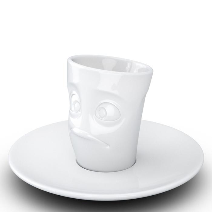 Кофейная чашка с блюдцем Tassen Buffled, 80 мл, цвет белый - фото 1908734930