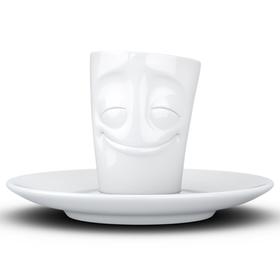 Кофейная чашка с блюдцем Tassen Cheery, 80 мл, цвет белый