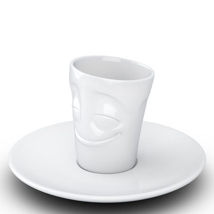Кофейная чашка с блюдцем Tassen Cheery, 80 мл, цвет белый - фото 1908734933