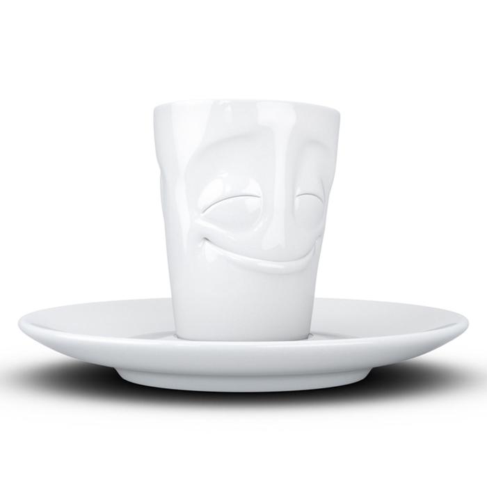 Кофейная чашка с блюдцем Tassen Cheery, 80 мл, цвет белый - фото 1908734942