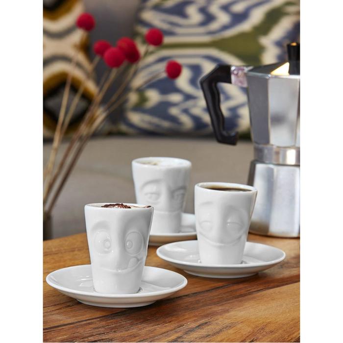 Кофейная чашка с блюдцем Tassen Cheery, 80 мл, цвет белый - фото 1908734938