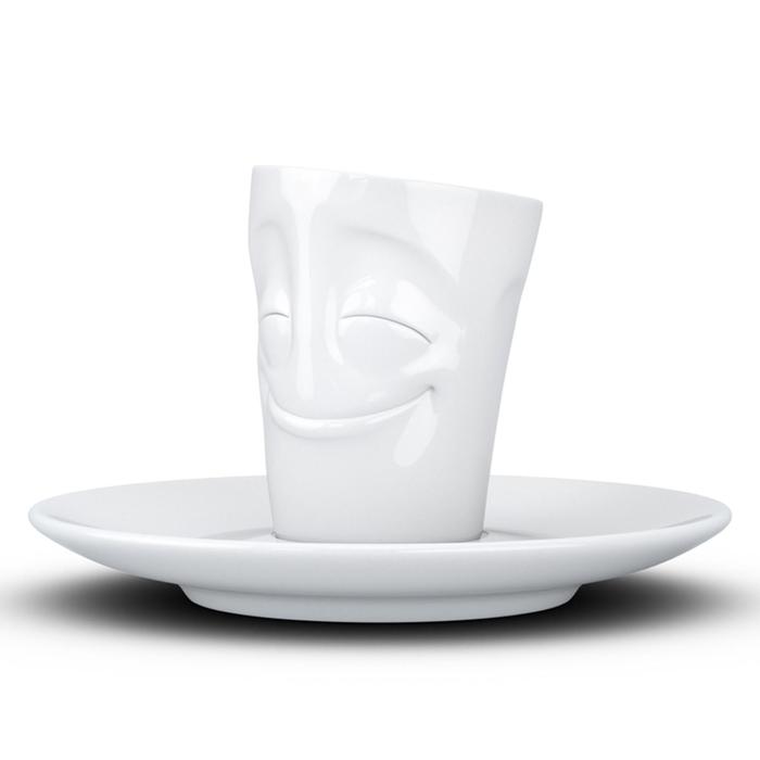 Кофейная чашка с блюдцем Tassen Cheery, 80 мл, цвет белый - фото 1908734940