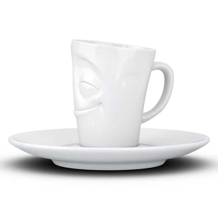 Кофейная чашка с блюдцем Tassen Cheery, 80 мл, цвет белый - фото 1908734941