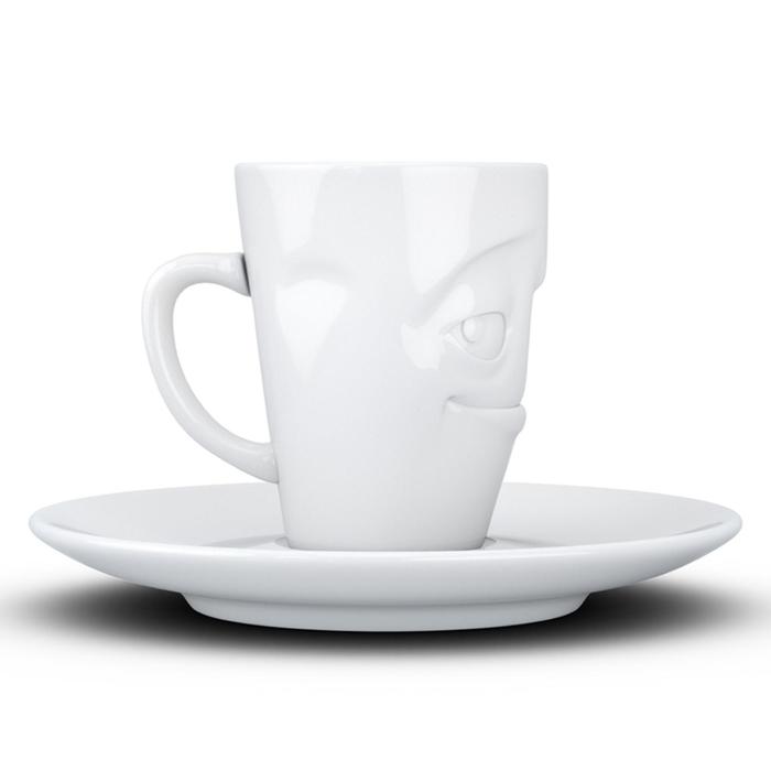 Кофейная чашка с блюдцем Tassen Impish, 80 мл, цвет белый - фото 1908734954