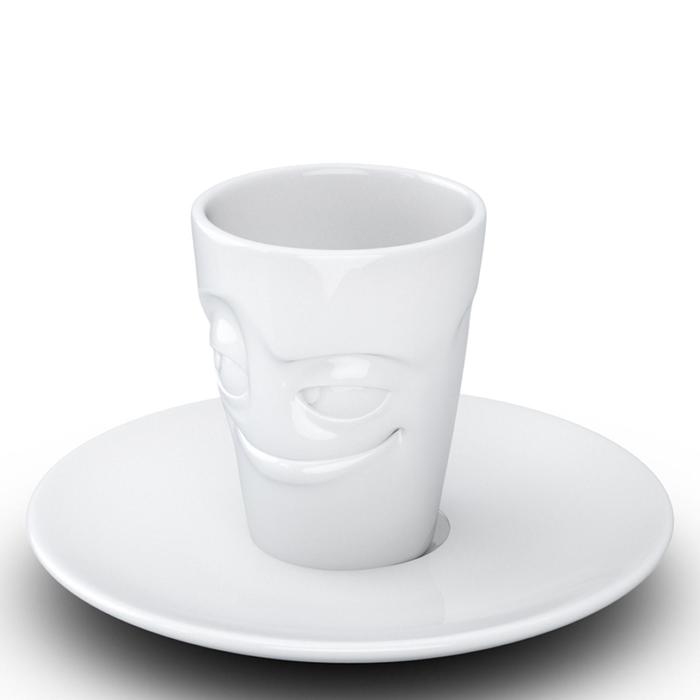 Кофейная чашка с блюдцем Tassen Impish, 80 мл, цвет белый - фото 1908734955