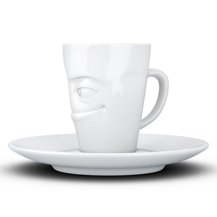 Кофейная чашка с блюдцем Tassen Impish, 80 мл, цвет белый - фото 1908734952