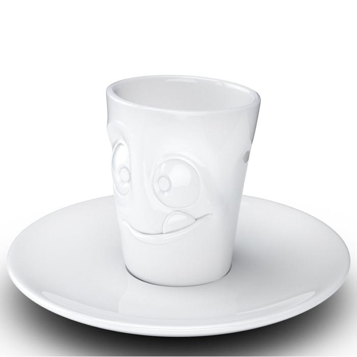 Кофейная чашка с блюдцем Tassen Tasty, 80 мл, цвет белый - фото 1908734966