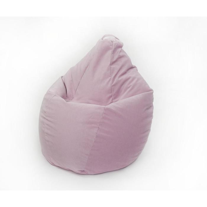 Кресло-мешок «Груша малое», размер 90x70 см, цвет розовый, велюр - Фото 1