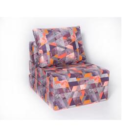 Кресло-кровать «Окта», размер 75x100 см, цвет сноу манго, велюр