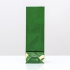 Пакет бумажный фасовочный, 4-хслойный, золотой «Зелёный лист», окно, 8 х 5 х 24 см - фото 318581016