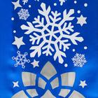 Пакет бумажный фасовочный "Снежинка", голубой с окном, 8 х 5 х 22 см - Фото 3