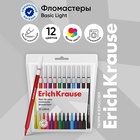 Фломастеры 12 цветов ErichKrause "Basic", на водной основ, вентилируемый колпачок 7294143 - фото 316072052