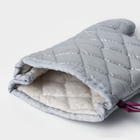 Набор прихваток Доляна «Профи», 2 шт., 30×16×2 см, полиэстер, серый - Фото 5