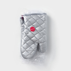 Набор прихваток Доляна «Профи», 2 шт., 30×16×2 см, полиэстер, серый - Фото 9