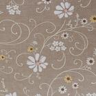 Клеёнка на стол «Ромашковое поле», на тканевой основе, ширина 137 см, рулон 20 метров, толщина 0.25 мм, цвет коричневый - Фото 3