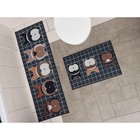 Набор ковриков для ванной и туалета Доляна «Корги», 2 шт: 40×60, 45×120 см - фото 4745778