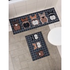 Коврики для дома Доляна «Корги», 2 шт., 40×60, 45×120 см - Фото 2