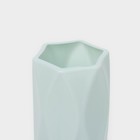 Ваза для цветов, пластик, 7×7×20.8 см, зелёная - Фото 3