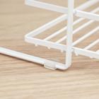 Полка кухонная для банок и специй Доляна, 26×20×17 см, цвет белый 6912563