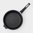 Сковорода Мечта «Гранит Black» Induction Pro, d=26 см, h=6 см, съёмная ручка, антипригарное покрытие, индукция, литой алюминий, чёрный - Фото 2