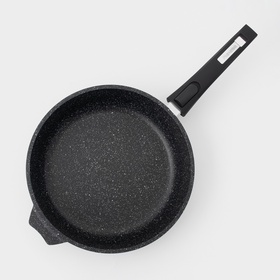 Сковорода Мечта «Гранит Black» Induction Pro, d=26 см, съёмная ручка, антипригарное покрытие, индукция, литой алюминий, чёрный