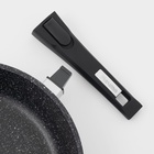 Сковорода Мечта «Гранит Black» Induction Pro, d=26 см, h=6 см, съёмная ручка, антипригарное покрытие, индукция, литой алюминий, чёрный - Фото 3