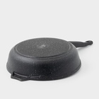 Сковорода Мечта «Гранит Black» Induction Pro, d=26 см, h=6 см, съёмная ручка, антипригарное покрытие, индукция, литой алюминий, чёрный - Фото 4