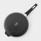 Сковорода Мечта «Гранит Black» Induction Pro, d=26 см, h=6 см, съёмная ручка, антипригарное покрытие, индукция, литой алюминий, чёрный - Фото 5