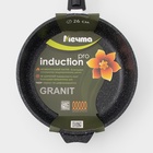 Сковорода Мечта «Гранит Black» Induction Pro, d=26 см, h=6 см, съёмная ручка, антипригарное покрытие, индукция, литой алюминий, чёрный - Фото 7