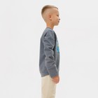 Свитшот для мальчика MINAKU: Casual collection, серый, рост 110 см - Фото 5